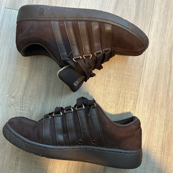 Men's K-Swiss Brown Suede Sneakers, Size 9 - Picture 2 of 10